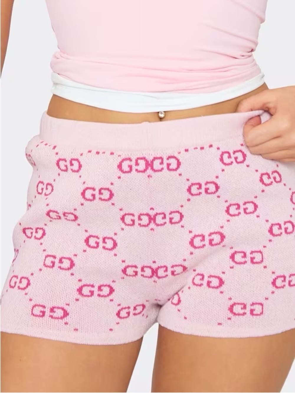 GG Logo Knit Shorts